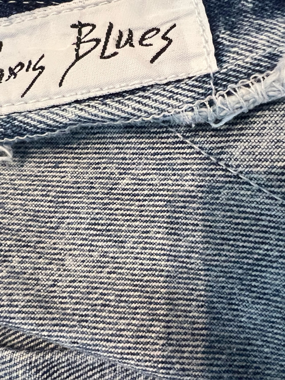 VINTAGE Paris Blues Acid Wash Denim Dress - Picture 5 of 5